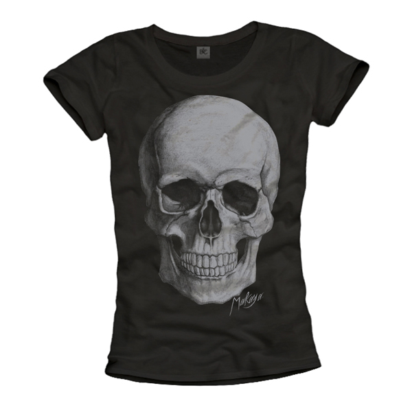 Damen T-Shirt - Totenkopf, L